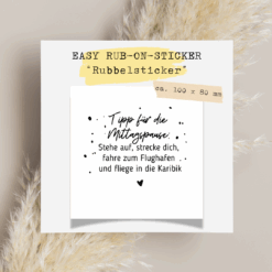 TheVectorians_Rubbelsticker Rub-on_MIttagspause