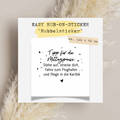 TheVectorians_Rubbelsticker Rub-on_MIttagspause