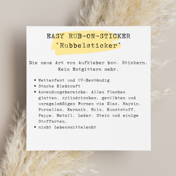 Rub-on Rubbelsticker "Tipp für Mittagspause" – Bild 2