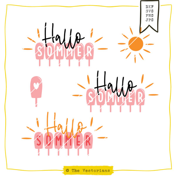 TheVectorians_Plotterdatei_Hallo Sommer