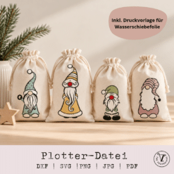 Plotterdatei Weihnachtswichtel_Wasserschiebefolie