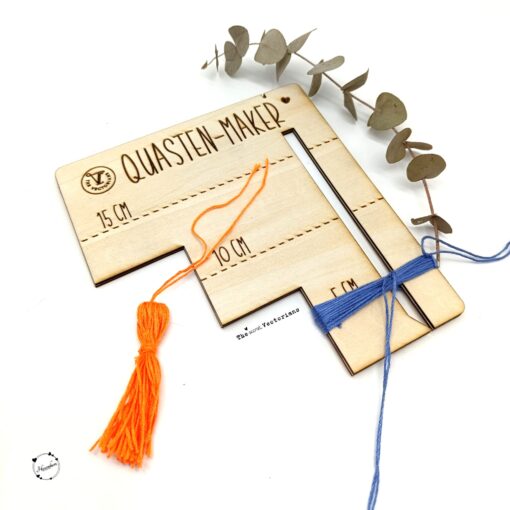 Quasten-Maker als Laserdatei – DIY-Werkzeug für Tasseln aus Leder, Filz & Papier [Digital] – Bild 5