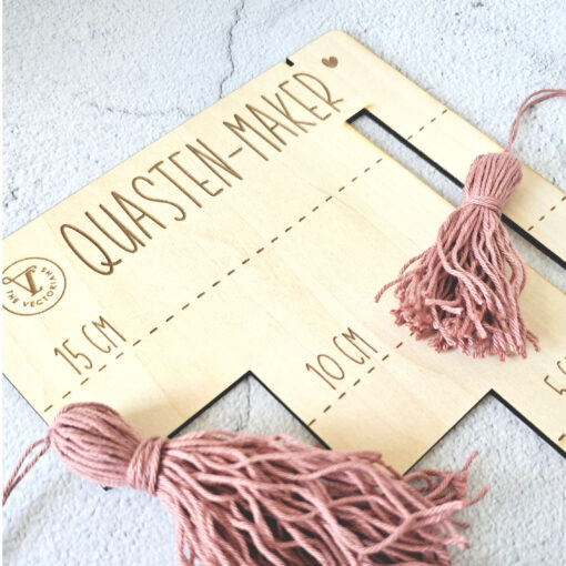 Quasten-Maker als Laserdatei – DIY-Werkzeug für Tasseln aus Leder, Filz & Papier [Digital] – Bild 4