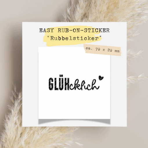 RUBON GLÜHcklich Rubbelsticker Glühwein TheVectorians