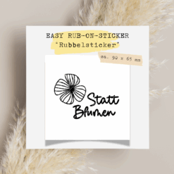 RUBON Statt Blumen TheVectorians Rubbelsticker