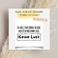 RUB-ON Da will man einmal in Ruhe arbeiten und dann ZACK keine Lust