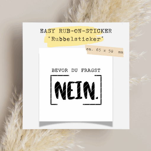 RubOn Bevor du fragst, NEIN