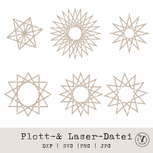 TheVectorians_Plott- und Laserdatei Sterne
