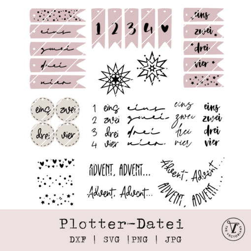 TheVectorians_Plotterdatei_Adventszahlen