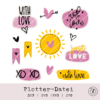 TheVectorians_Plotterdatei_Just Love_Set Bundle