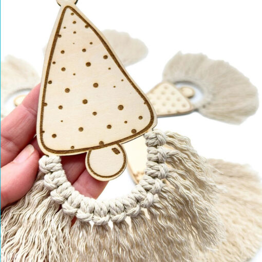 Makramee-Wichtel – Laserdatei für weihnachtliche Anhänger & DIY-Deko [Digital] – Bild 6