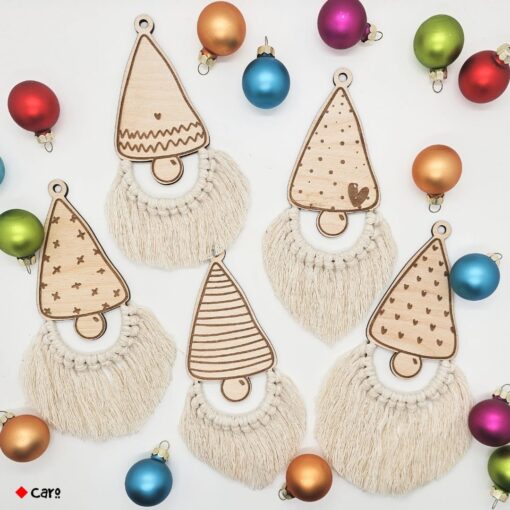 Makramee-Wichtel – Laserdatei für weihnachtliche Anhänger & DIY-Deko [Digital] – Bild 8