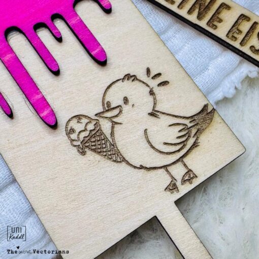 Plotterdatei "Möwe mit Eis" [Digital] – Bild 2