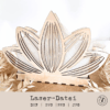 TheVectorians_Lasergravur_Lotusblüte_Serviettenhalter