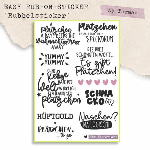 TheVectorians_Rub-Ons Plätzchen Kekse #3