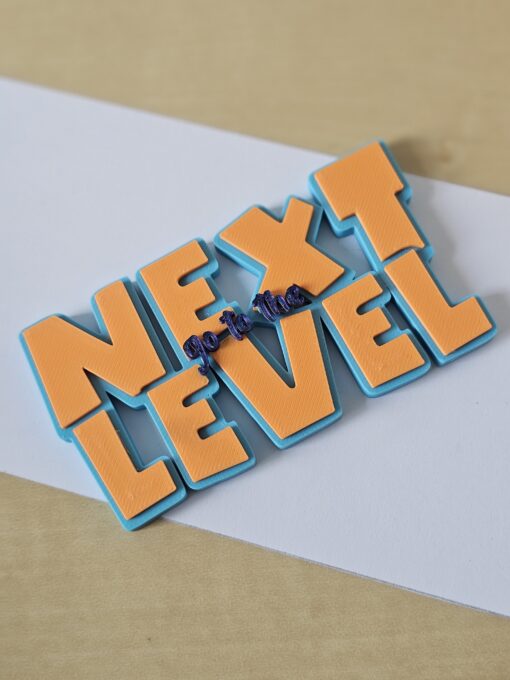 3D-Druckdatei "NEXT LEVEL" - Schriftzug für den 3D-Druck (STL & 3MF) [Digital] – Bild 2