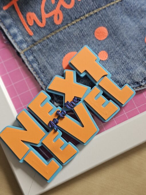3D-Druckdatei "NEXT LEVEL" - Schriftzug für den 3D-Druck (STL & 3MF) [Digital] – Bild 3