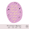 Plotter-Motiv mit Spruch: „Und jeder schöne Tag hinterlässt einen Abdruck in deinem Herzen“ – liebevoll gestaltet mit diagonalen Linien und Punkten.