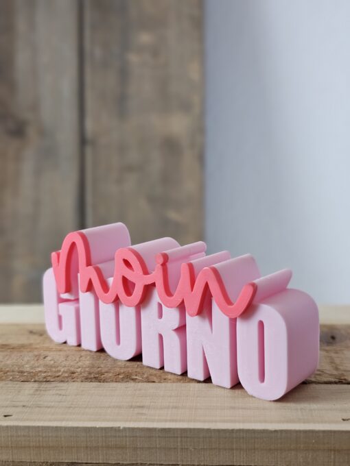3D-Druckdatei "MOINgiorno" - Schriftzug für den 3D-Druck (STL & 3MF) [Digital] – Bild 2