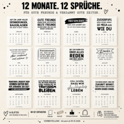 Freundschaftskalender 2027 – Für Lieblingsmenschen mit Herz & Humor – Bild 3