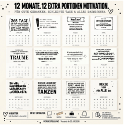 Kalender 2027 Tischkalender Motivation